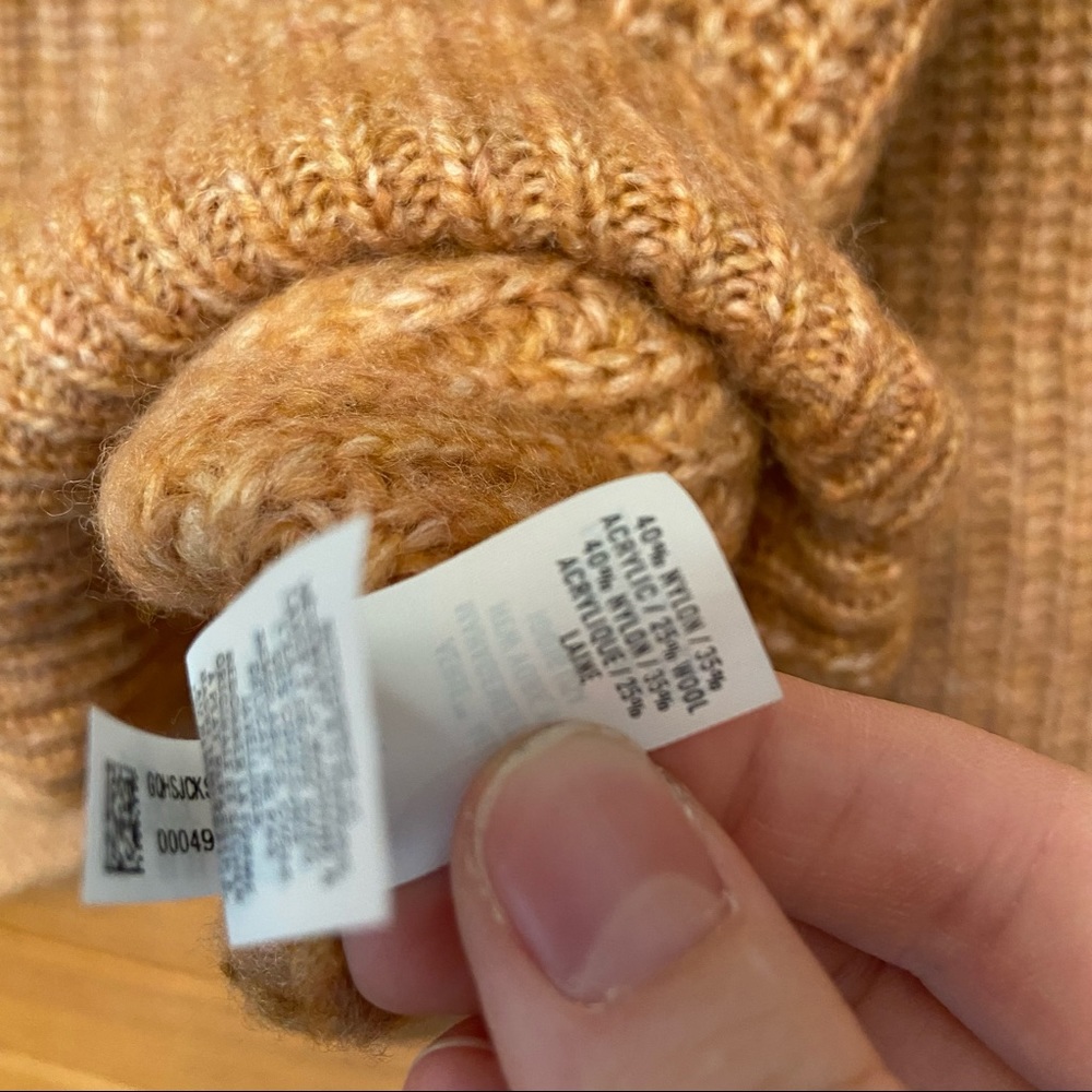 Aerie orange peach wool blend sweater - Picture 5 of 5